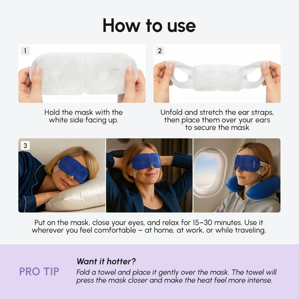 Lavender Self-Heating Steam Eye Mask
