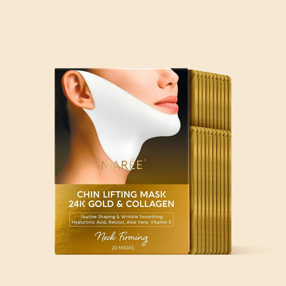 24K Gold Sculpting Jawline Masks — 20 Pack