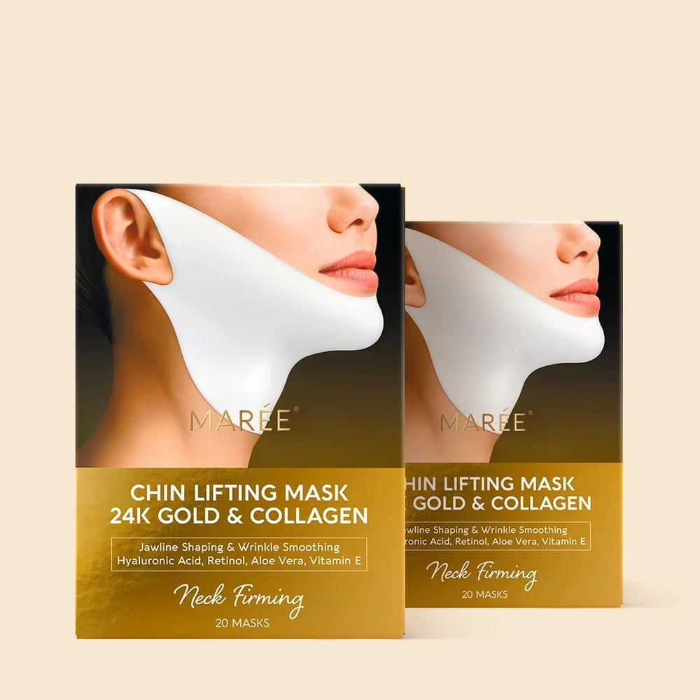 24K Gold Sculpting Jawline Masks — 20 Pack