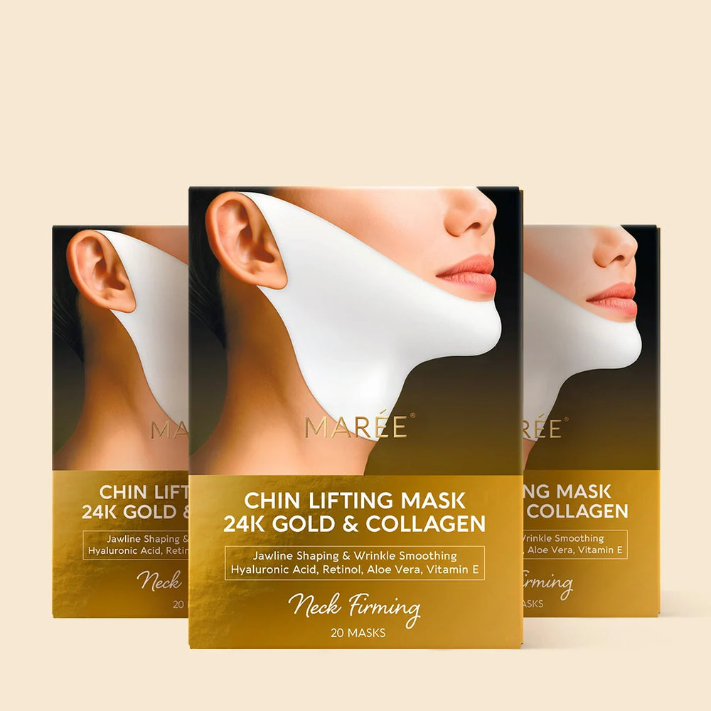 24K Gold Sculpting Jawline Masks — 20 Pack