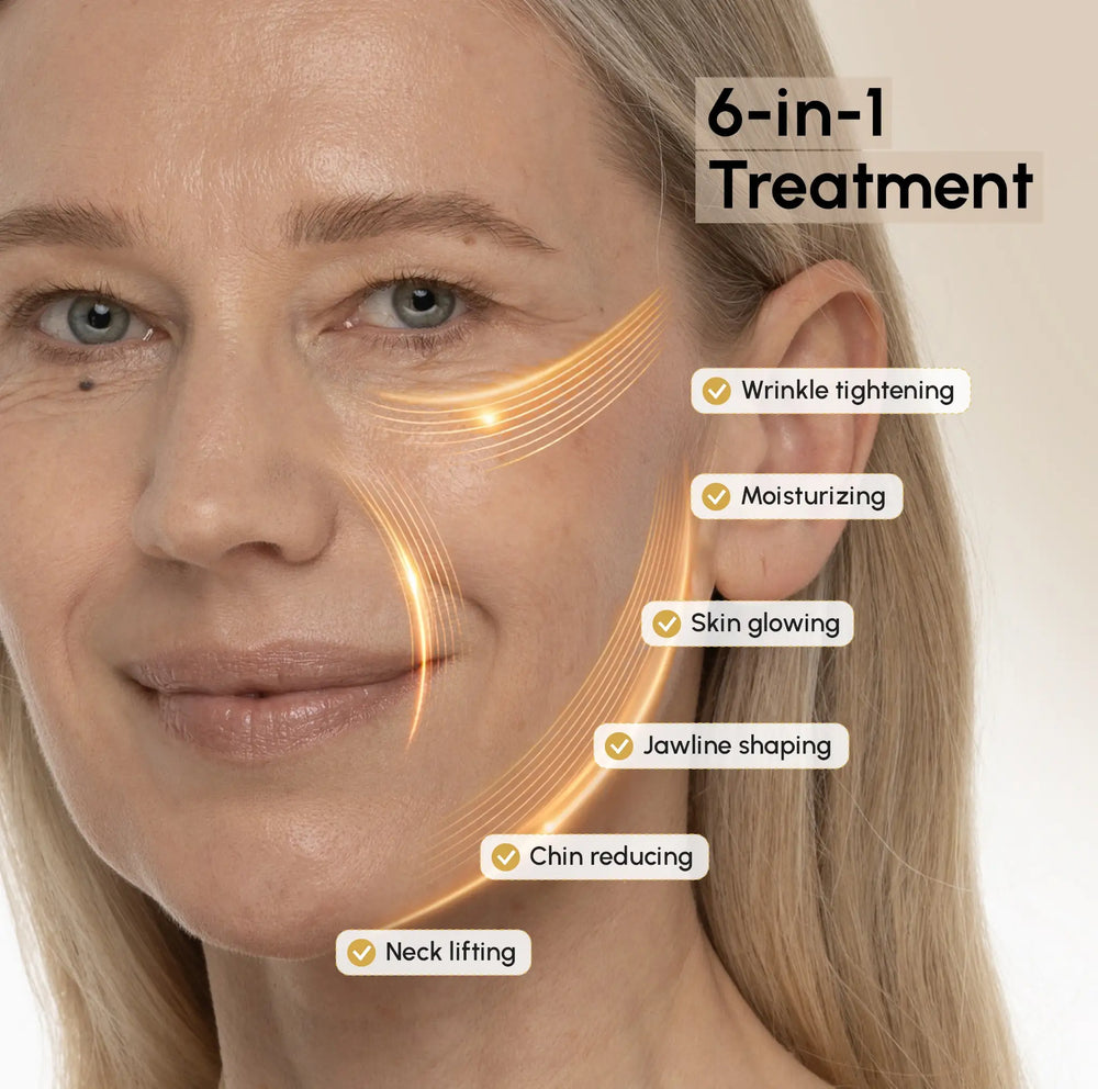 24K Gold Sculpting Jawline Masks — 20 Pack