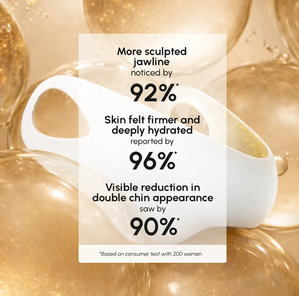 24K Gold Sculpting Jawline Masks — 20 Pack