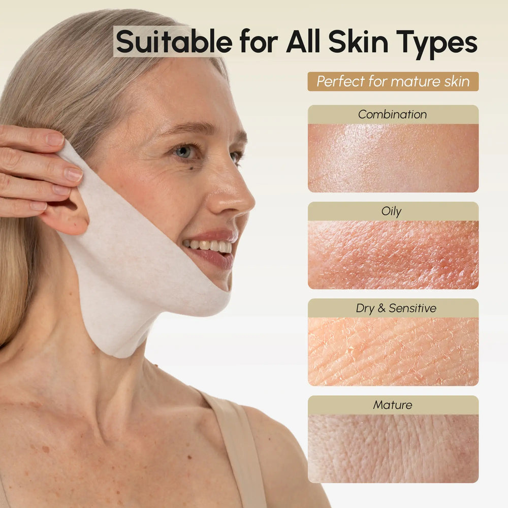 24K Gold Sculpting Jawline Masks — 20 Pack